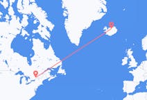 Voos de Ottawa, Canadá para Akureyri, Islândia