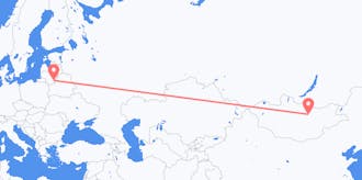 Flights from Mongolia to Lithuania