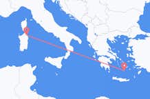 Flights from Olbia to Santorini
