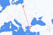 Flights from Izmir to Warsaw