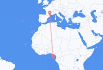Flyg från São Tomé, São Tomé och Príncipe till Perpignan, Frankrike