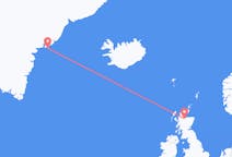 来自苏格兰的印威內斯目的地 格陵兰库鲁苏克的航班