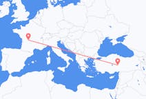 Flüge von Kayseri, die Türkei nach Limoges, Frankreich