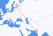 Flights from Rajkot, India to Lappeenranta, Finland