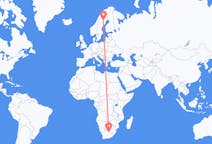 Flights from Kimberley, Northern Cape, South Africa to Arvidsjaur, Sweden