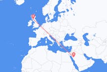 Flights from AlUla, Saudi Arabia to Glasgow, Scotland