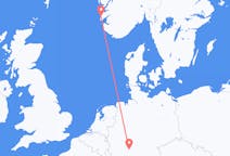 Flyg från Haugesund, Norge till Frankfurt, Tyskland
