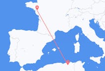 Flyrejser fra Konstantin, Algeriet til Nantes, Frankrig