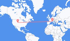 Flyreiser fra Laramie, USA til Genova, Italia