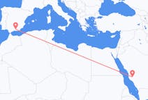 Flyreiser fra Ta if, Saudi-Arabia til Granada, Spania