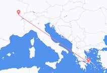 Flyrejser fra Dole, Frankrig til Athen, Grækenland