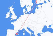 Flights from Turku to Ibiza