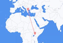 Flyrejser fra Eldoret, Kenya til Volos, Grækenland