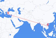 出发地 越南出发地 岘港市目的地 土耳其达拉曼的航班