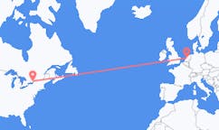 Flyrejser fra Kingston, Canada til Amsterdam, Holland