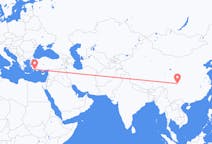 Flyrejser fra Chengdu, Kina til Dalaman, Tyrkiet