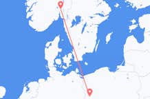 Flyreiser fra Zielona Góra, Polen til Oslo, Norge