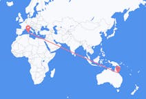 Flyrejser fra Townsville til Cagliari