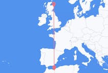 Flights from Oujda in Morocco to Aberdeen in Scotland