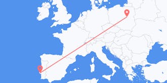 Flyg från Portugal till Polen