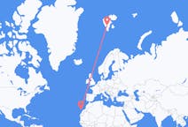Voos de Las Palmas para Longyearbyen