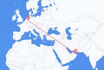 Flyreiser fra Muscat, Oman til Dortmund, Tyskland