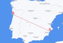 Flights from Porto in Portugal to Alicante in Spain