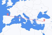 Flyreiser fra Santander, Spania til Kayseri, Tyrkia
