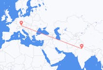 Flyg från Nya Delhi, Indien till München, Tyskland