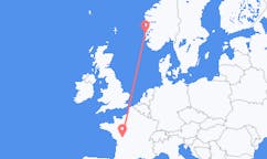 Flights from Stord, Norway to Poitiers, France