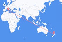 Flyg från New Plymouth, Nya Zeeland till Cagliari, Italien