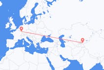 Flyreiser fra Osj, Kirgisistan til Saarbrücken, Tyskland