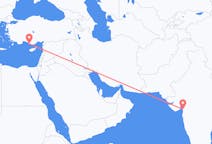 Flyreiser fra Surat, til Gazipaşa