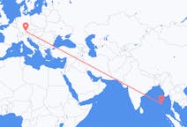 Flyrejser fra Port Blair, Indien til München, Tyskland