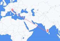 Flights from Madurai, India to Perugia, Italy