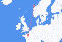 Flyg från Ålesund, Norge till Tours, Frankrike