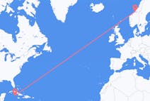 Fly fra Little Cayman til Ørland