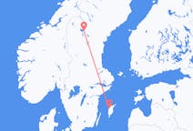 Vluchten van Östersund naar Visby
