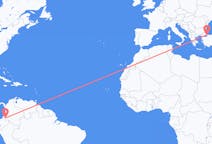 Flyreiser fra Pasto, Colombia til Istanbul, Tyrkia