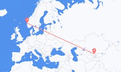 出发地 哈萨克斯坦出发地 奇姆肯特目的地 挪威卑爾根的航班