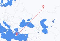 Vluchten van Samara, Rusland naar Iraklion, Griekenland