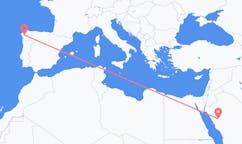 出发地 沙特阿拉伯欧拉目的地 西班牙圣地亚哥 － 德孔波斯特拉的航班