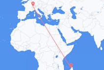 Flights from Nosy Be, Madagascar to Bern, Switzerland