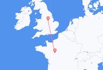 Flyg från Tours, Frankrike till Nottingham, England