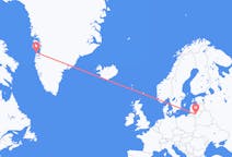 Flyg från Kaunas, Litauen till Aasiaat, Grönland