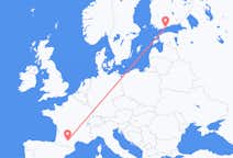 Vluchten van Toulouse naar Helsinki