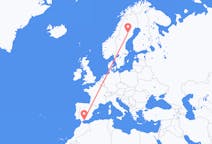 Flyreiser fra Lycksele, Sverige til Málaga, Spania
