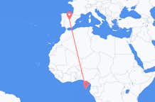 Flyreiser fra São Tomé, til Madrid