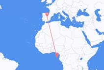 Lennot São Tomésta Madridiin