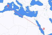 出发地 沙特阿拉伯出发地 艾卜哈目的地 西班牙Mahon的航班